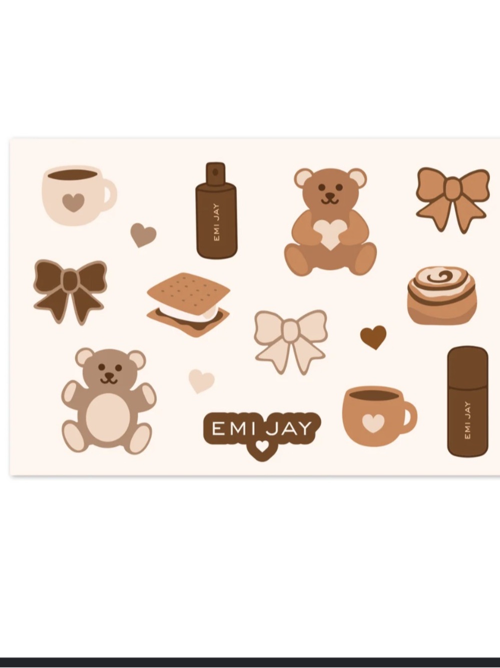Emi Jay TOASTED SUGAR STICKER SET